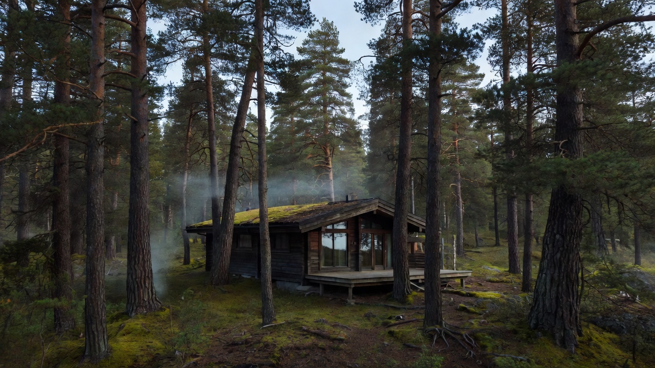 Northern Retreat Suite tucked gently into old-growth pine trees in Norway